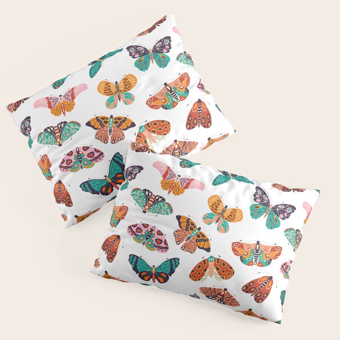Spring Butterflies Pattern 003 Pillow Sham Gallery Image 3
