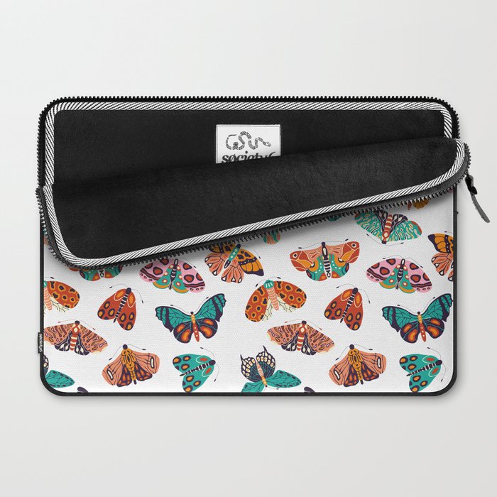 Spring Butterflies Pattern 003 Laptop Sleeve Gallery Image 2