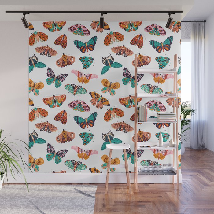 Spring Butterflies Pattern 003 Wall Mural Gallery Image 1