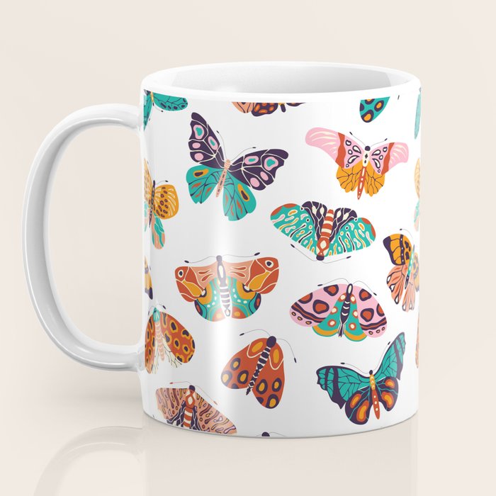 Spring Butterflies Pattern 003 Coffee Mug Gallery Image 3