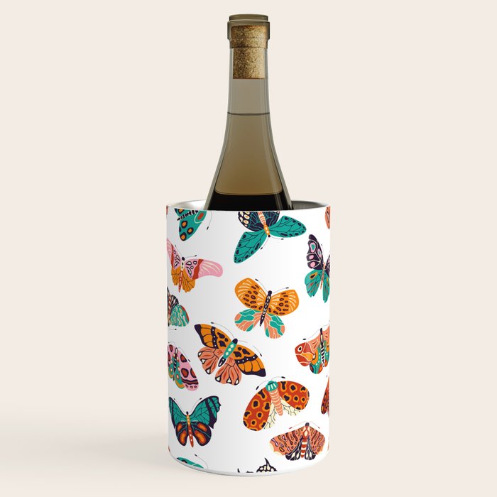 Spring Butterflies Pattern 003 Wine Chiller Gallery Image 1