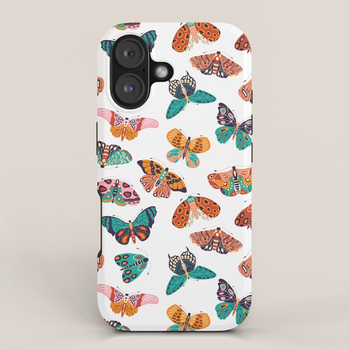 Spring Butterflies Pattern 003 iPhone Case Gallery Image 1
