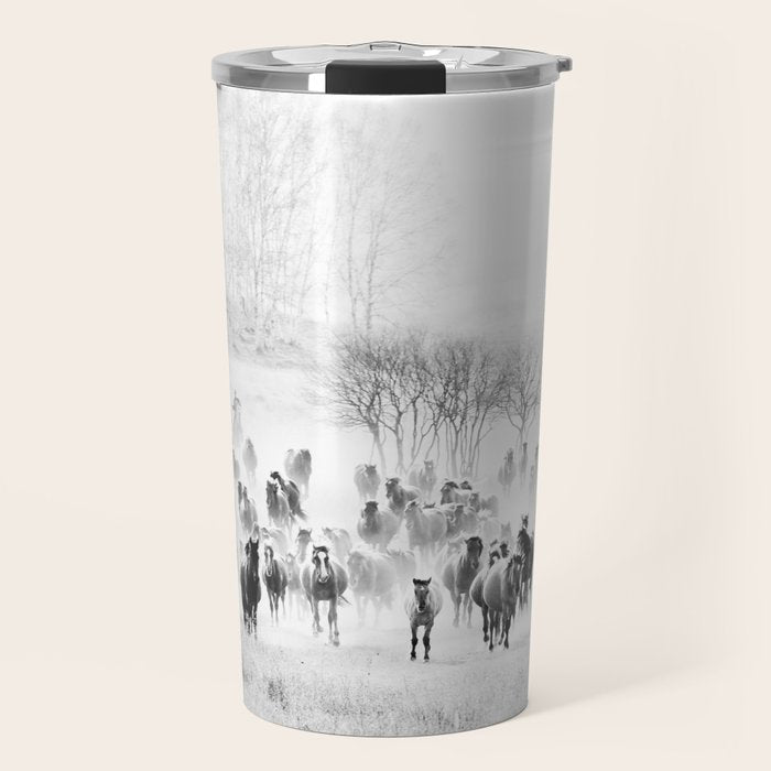 southwest cowboy horse decor print Travel Mug Gallery Image 1