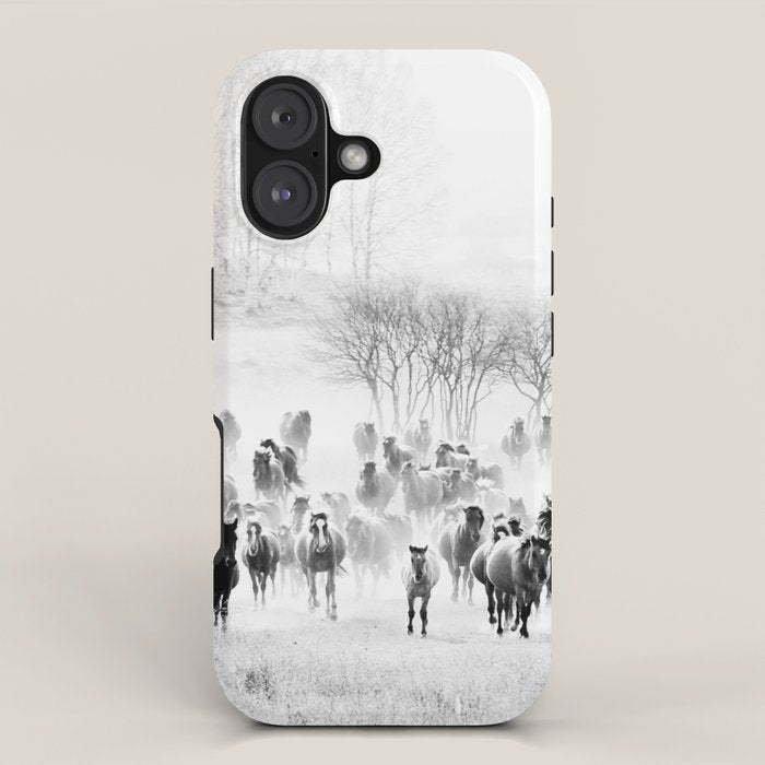 southwest cowboy horse decor print iPhone Case Gallery Image 1