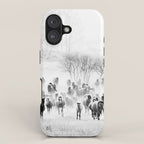 southwest cowboy horse decor print iPhone Case Gallery Image 1