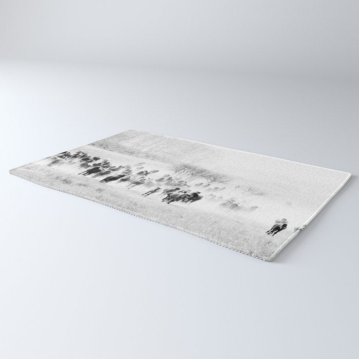 southwest cowboy horse decor print Rug Gallery Image 3