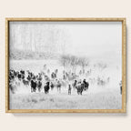 southwest cowboy horse decor print Serving Tray Gallery Image 1