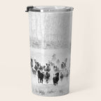 southwest cowboy horse decor print Travel Mug Gallery Image 3