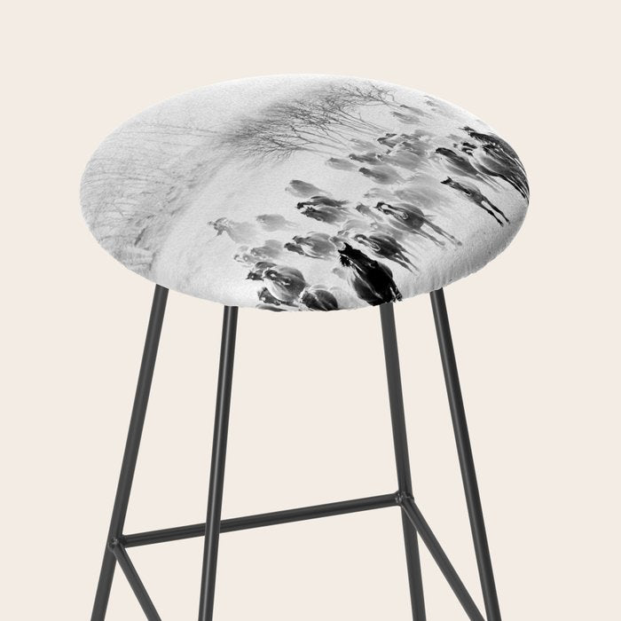 southwest cowboy horse decor print Stool Gallery Image 2