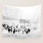 southwest cowboy horse decor print Wall Tapestry Gallery Image 4