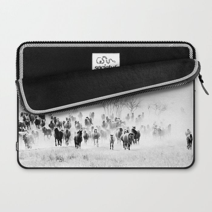 southwest cowboy horse decor print Laptop Sleeve Gallery Image 2