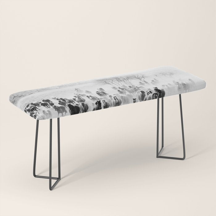 southwest cowboy horse decor print Bench Gallery Image 1