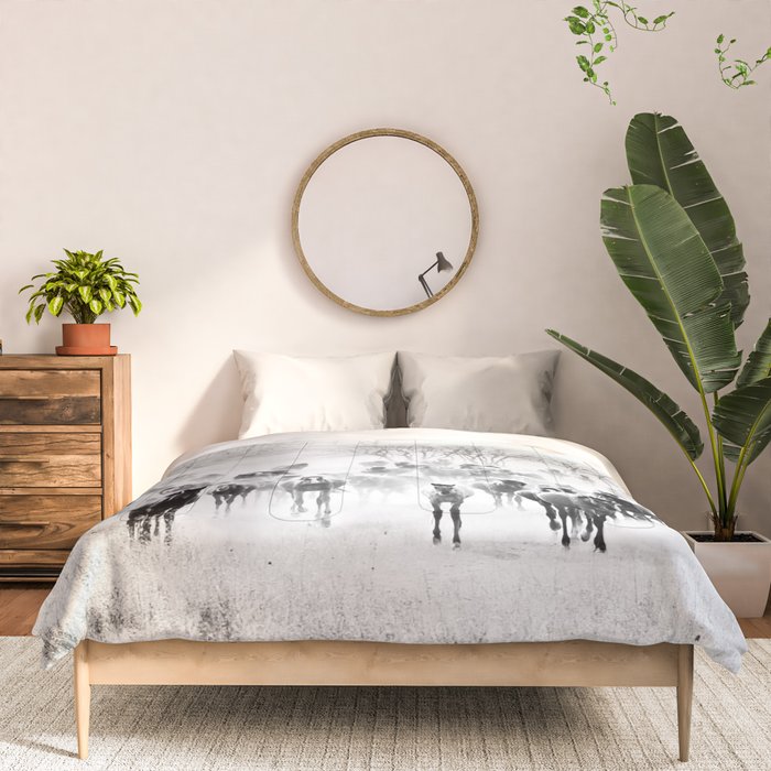 southwest cowboy horse decor print Comforter Gallery Image 3