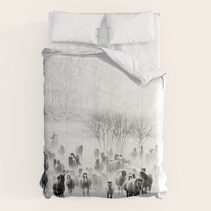 southwest cowboy horse decor print Comforter Gallery Image 6