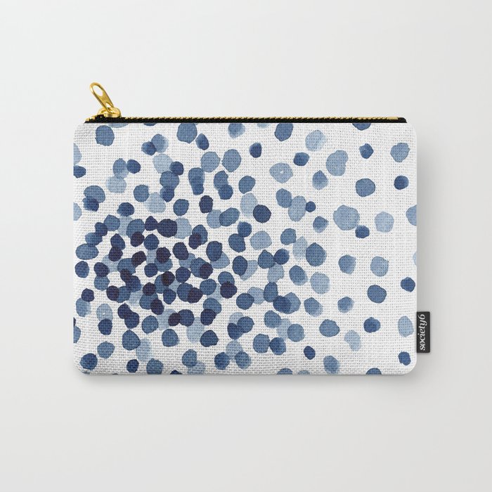 Explosion of Blue Confetti Carry All Pouch Gallery Image 1