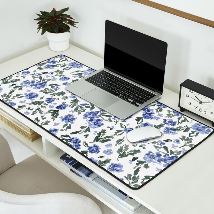 English Countryside Hydrangeas Desk Mat Gallery Image 2