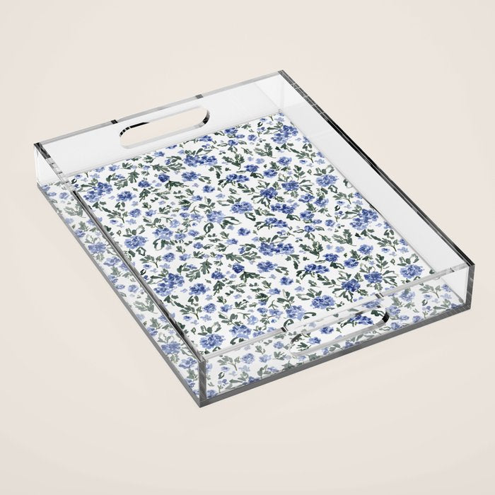 English Countryside Hydrangeas Acrylic Tray Gallery Image 1