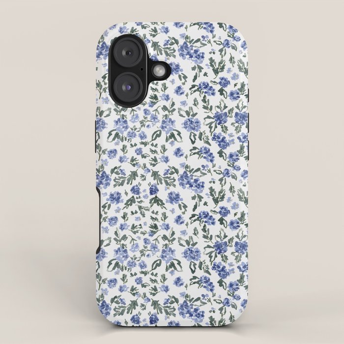 English Countryside Hydrangeas iPhone Case Gallery Image 1