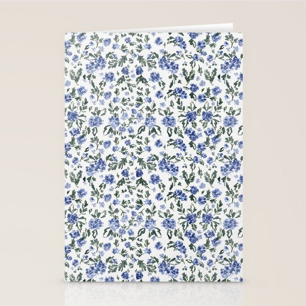 English Countryside Hydrangeas Stationery Card Gallery Image 2