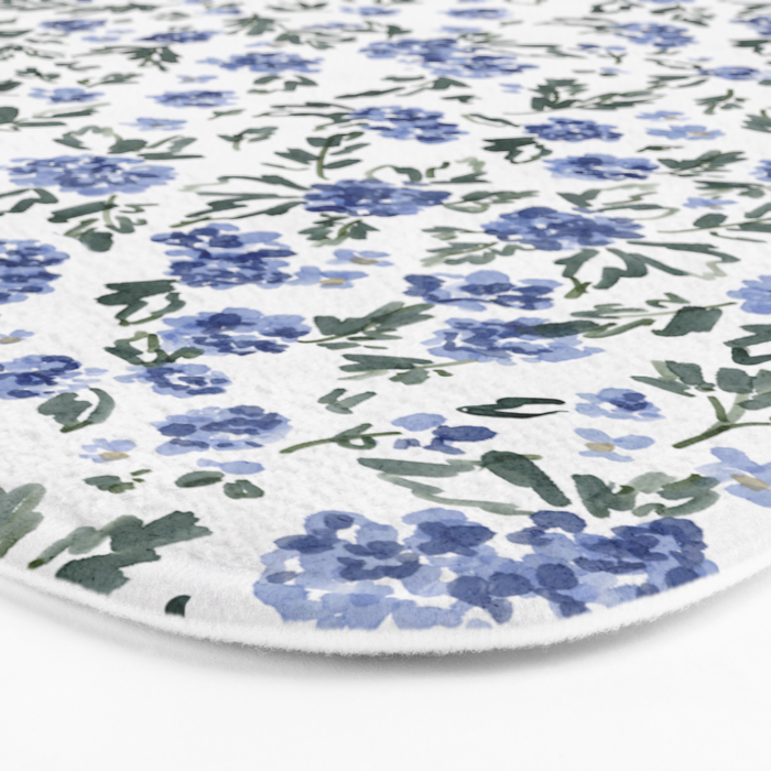 English Countryside Hydrangeas Bath Mat Gallery Image 3