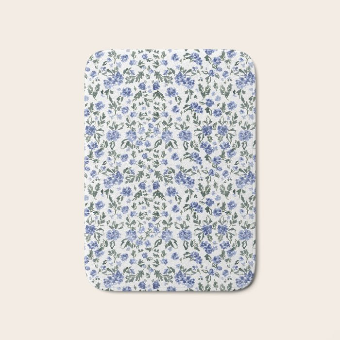 English Countryside Hydrangeas Bath Mat Gallery Image 1