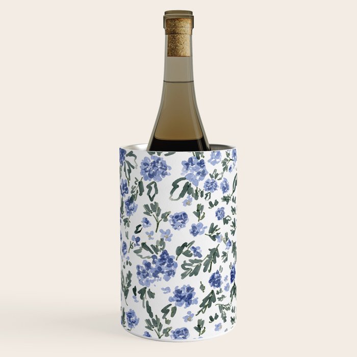 English Countryside Hydrangeas Wine Chiller Gallery Image 2