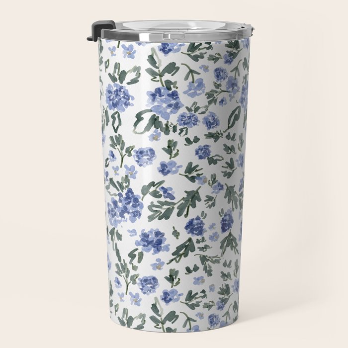 English Countryside Hydrangeas Travel Mug Gallery Image 3