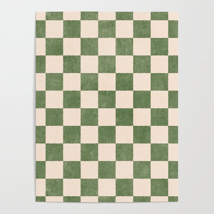 CHECKER - 001 - Olive Poster Gallery Image 1