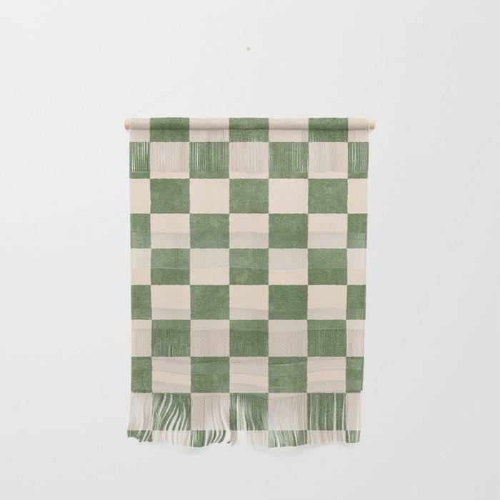 CHECKER - 001 - Olive Wall Hanging Gallery Image 1