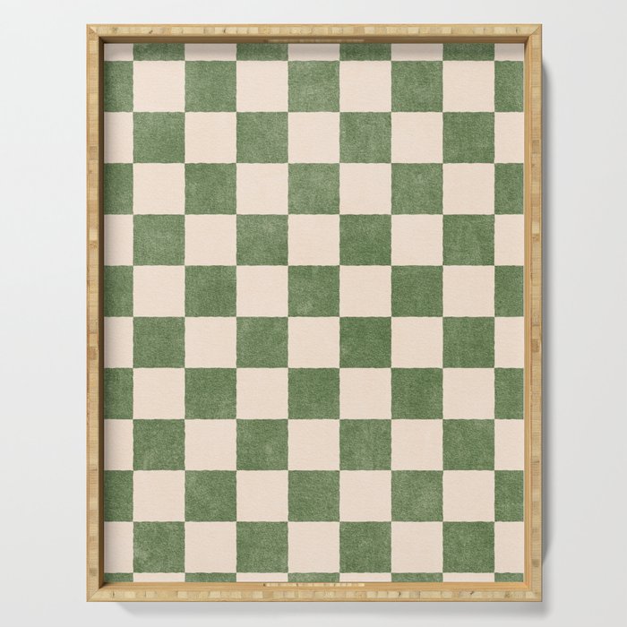 CHECKER - 001 - Olive Serving Tray Gallery Image 1