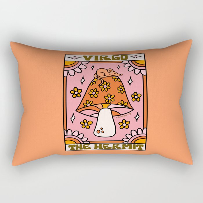 Virgo Tarot Card Rectangular Pillow Gallery Image 1