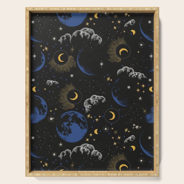 Night sky of stars 24 Serving Tray Gallery Image 1