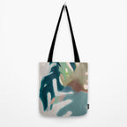 abstract pastel leaves 2 Tote Bag Gallery Image 2
