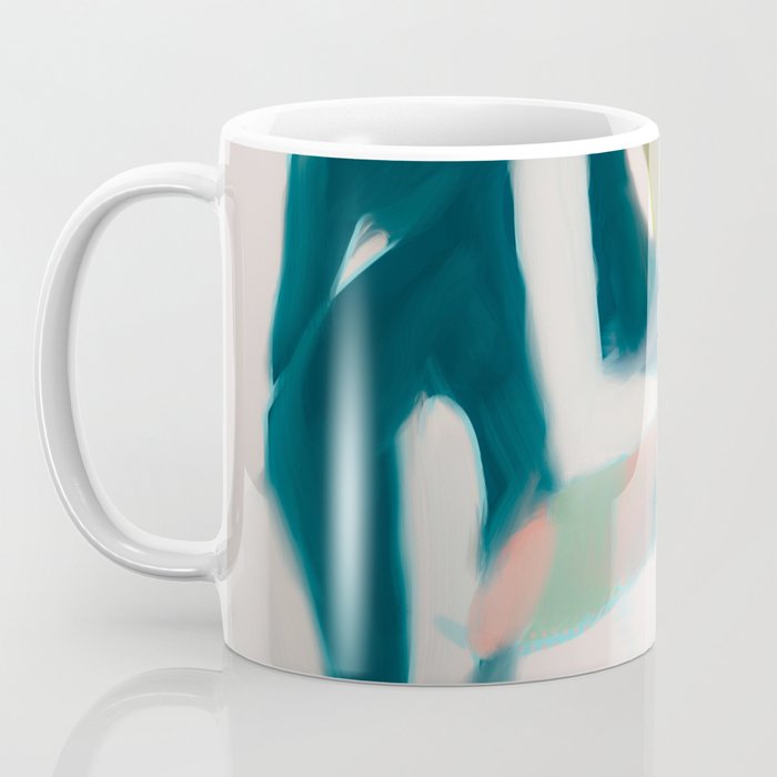 abstract pastel leaves 2 Coffee Mug Gallery Image 3