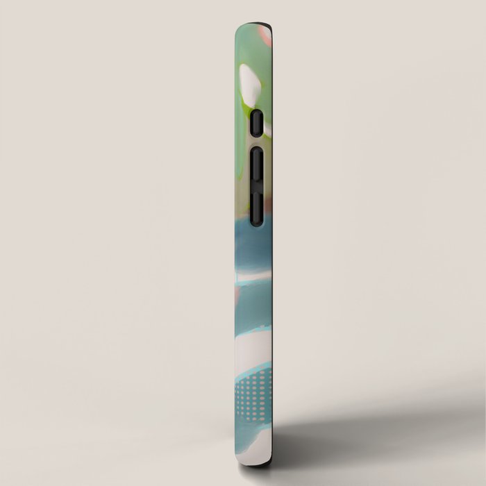 abstract pastel leaves 2 iPhone Case Gallery Image 2