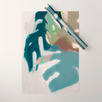abstract pastel leaves 2 Wrapping Paper Gallery Image 1