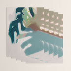 abstract pastel leaves 2 Wrapping Paper Gallery Image 3