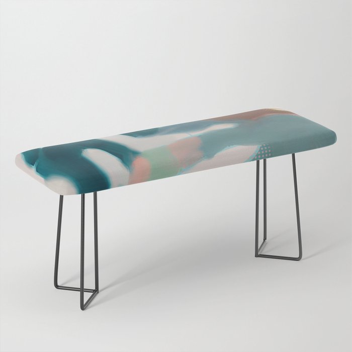 abstract pastel leaves 2 Bench Gallery Image 1