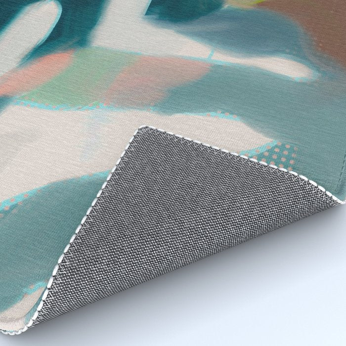 abstract pastel leaves 2 Rug Gallery Image 4