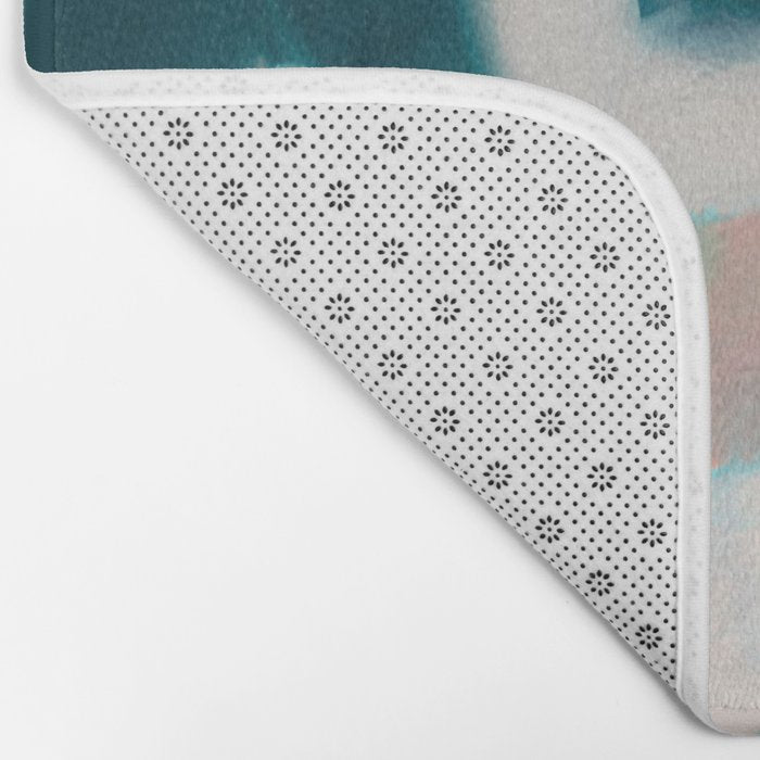 abstract pastel leaves 2 Bath Mat Gallery Image 2