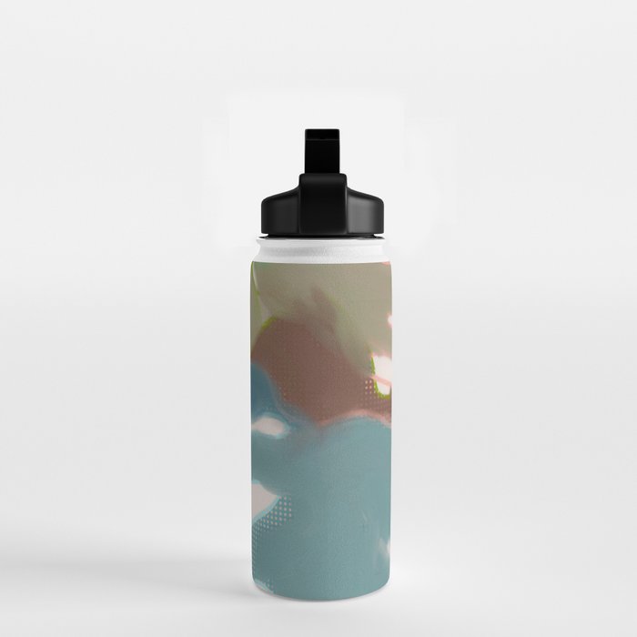 abstract pastel leaves 2 Water Bottle Gallery Image 2