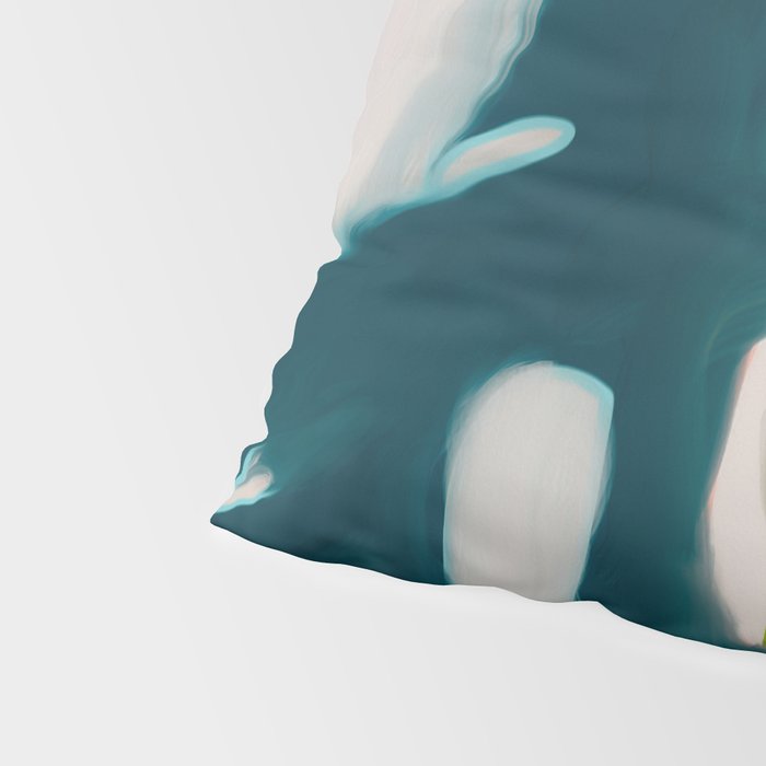 abstract pastel leaves 2 Pillow Sham Gallery Image 4