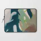 abstract pastel leaves 2 Laptop Sleeve Gallery Image 1