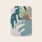abstract pastel leaves 2 Bath Mat Gallery Image 1