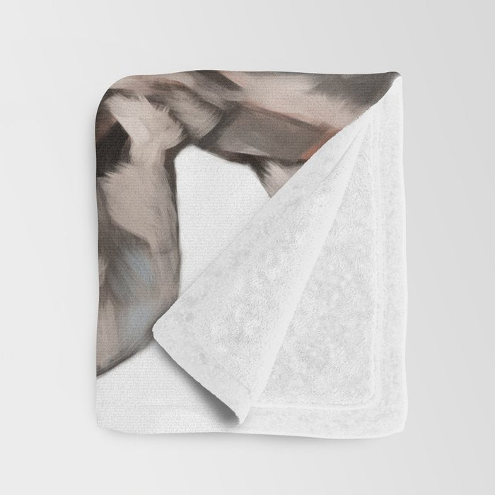 Peeking Baby Hippo Throw Blanket Gallery Image 3