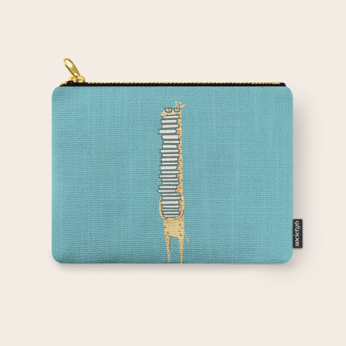 A Book Lover (blue) Carry All Pouch Gallery Image 1