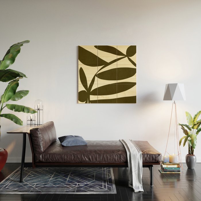 Abstract-botanical 05 Wood Wall Art Gallery Image 2