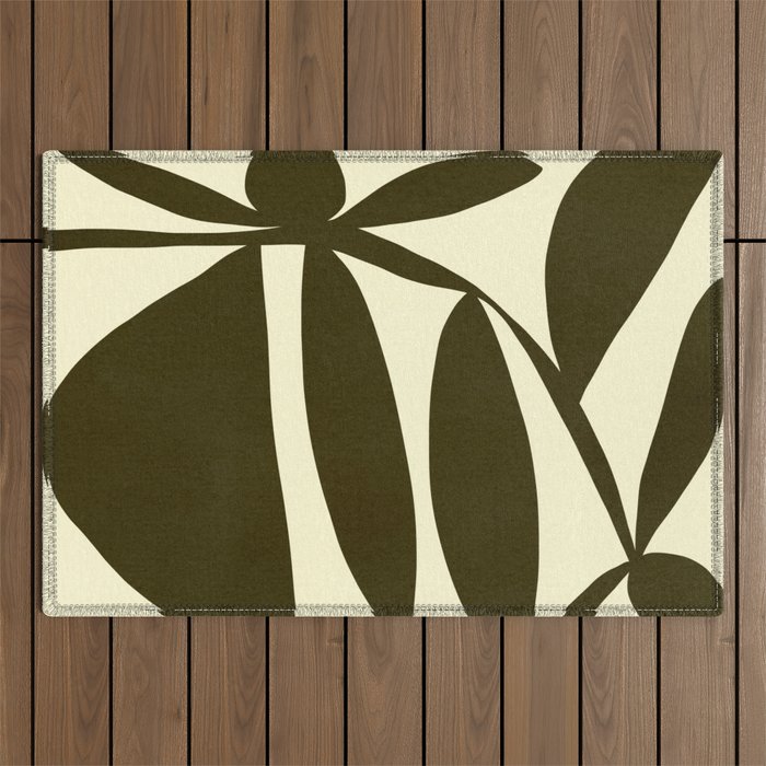 Abstract-botanical 05 Outdoor Rug Gallery Image 1