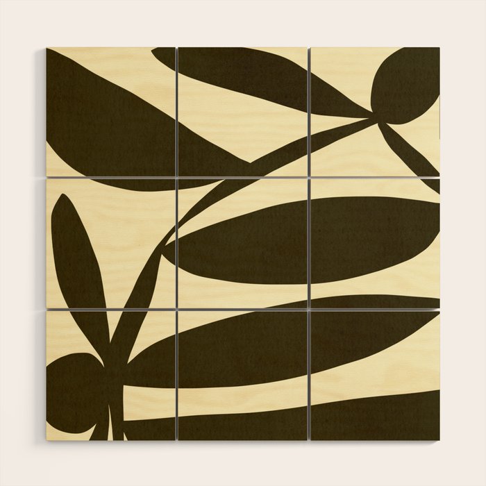 Abstract-botanical 05 Wood Wall Art Gallery Image 1
