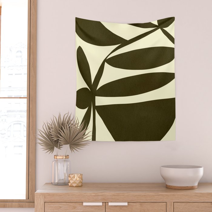 Abstract-botanical 05 Wall Tapestry Gallery Image 2